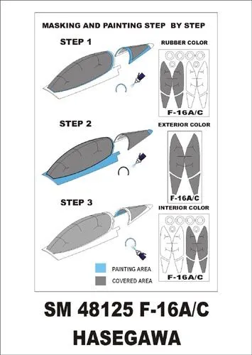 F-16A/C mak for Hasegawa 1:48