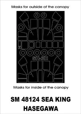 SH-3H Sea King mask für Hasegawa 1:48