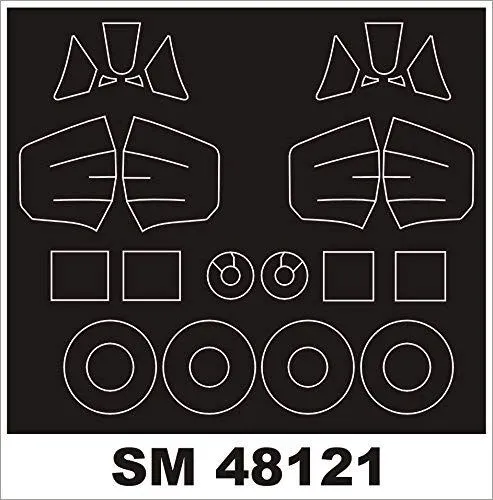 Spitfire Mk.VIII/IX mask für ICM 1:48