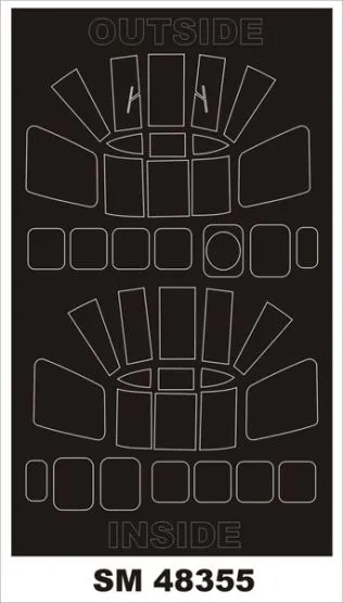 Westland Wessex mask for Revell 1:48 Westland Wessex mask for Revell 1:48