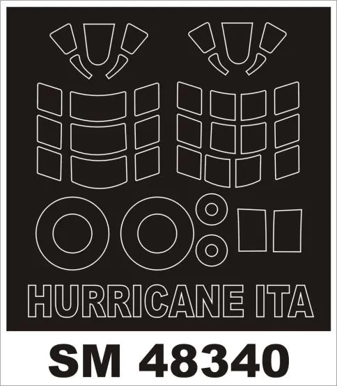Hawker Hurricane Mk I mask für Italeri 1:48