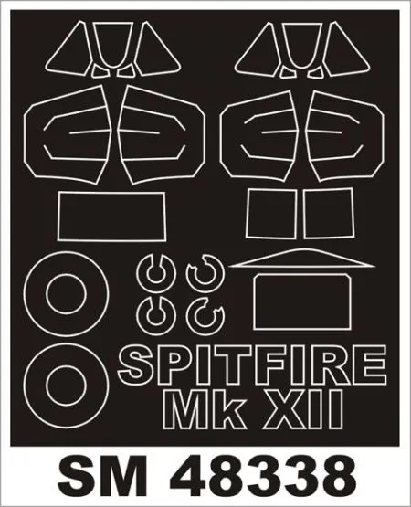 Spitfire Mk.XII mask for Airfix 1:48