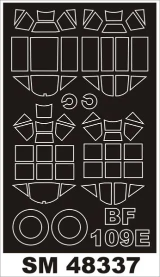 Bf 109E mask for Airfix 1:48