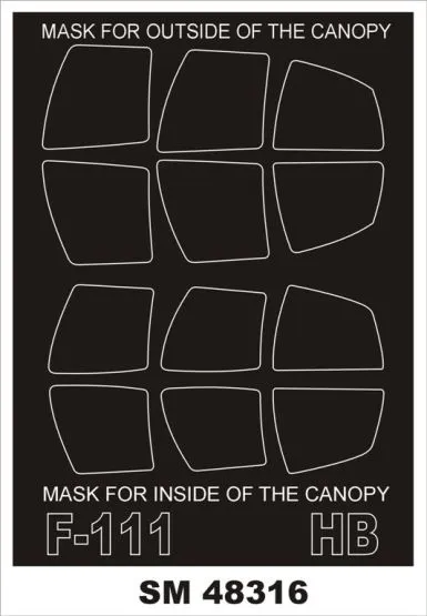 F-111 mask for Hobby Boss 1:48
