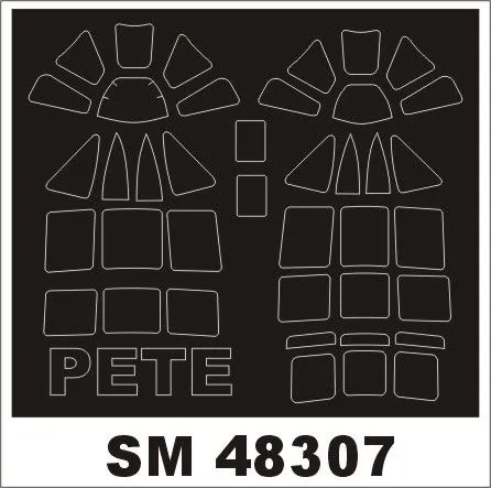 F1M2 Pete mask for Hasegawa 1:48