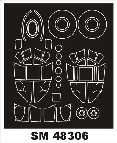 Mosquito B Mk.IV mask für Revell 1:48