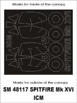 Spitfire Mk.XVI mask für ICM 1:48