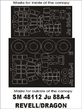 Ju 88A-4 mask for Revell 1:48