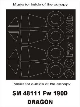 Fw 190D mask for Dragon 1:48 Fw 190D mask for Dragon 1:48