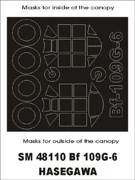 Bf 109G-6 mask for Hasegawa 1:48