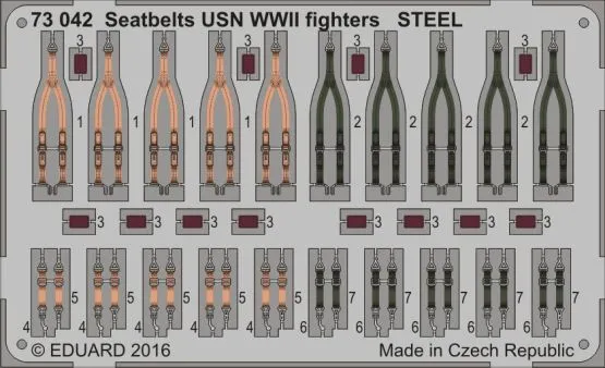 Seatbelts USN WWII fighters - STEEL 1:32