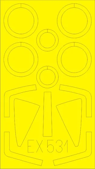 Super Etendard Mask für Kitty Hawk 1:48