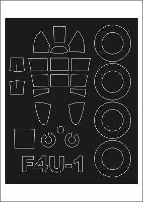 F4U-1 Corsair mask for Tamiya 1:72