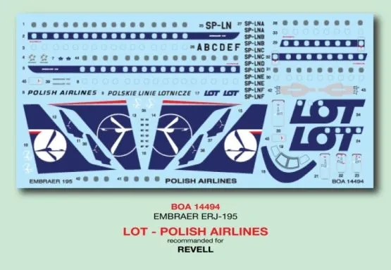 Embraer ERJ-195 - LOT Polish Eirlines 1:144 Embraer ERJ-195 - LOT Polish Eirlines 1:144