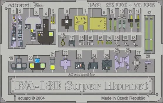 F/A-18E P.E. for Hasegawa - Zoom 1:72