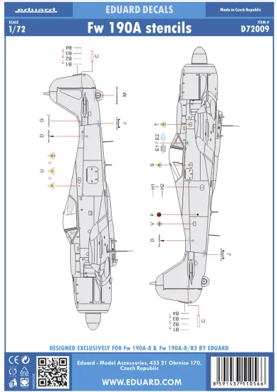 Fw 190A stencils 1:72