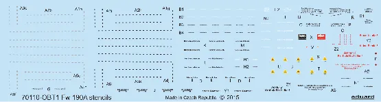 Fw 190A stencils 1:72