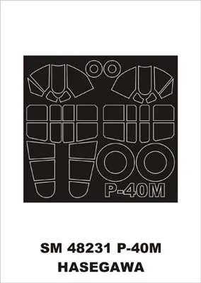 P-40M mask for Hasegawa 1:48