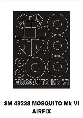 D.H. Mosquito MkVI mask for Airfix 1:48