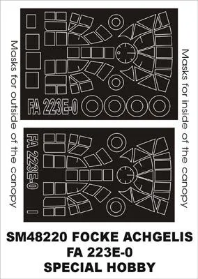 Focke-Achgelis FA 223 mask für Special Hobby 1:48