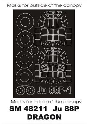 Ju 88P-1 mask für Dragon 1:48