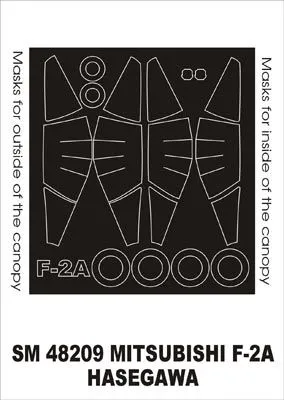 Mitsubishi F-2A mask for Hasegawa 1:48