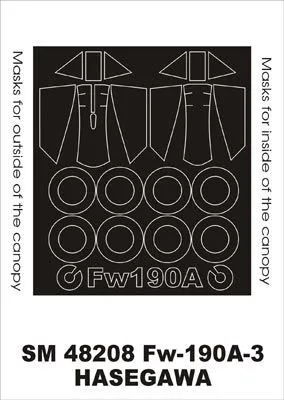 Fw 190A-3/A-4 mask for Hasegawa 1:48