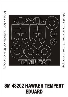 Hawker Tempest mask für Eduard 1:48