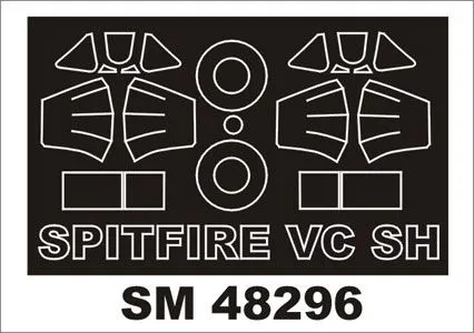 Spitfire Mk.Vc mask for Special Hobby 1:48 Spitfire Mk.Vc mask for Special Hobby 1:48