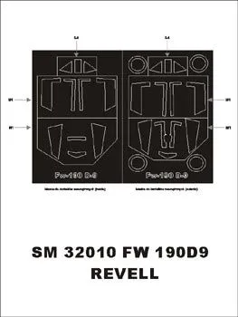 Fw 190D-9 mask for Revell 1:32