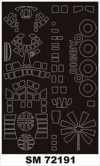 Douglas Digby mini mask für Special Hobby 1:72