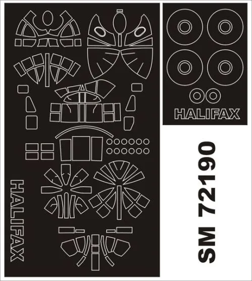 Halifax mask for Revell 1:72
