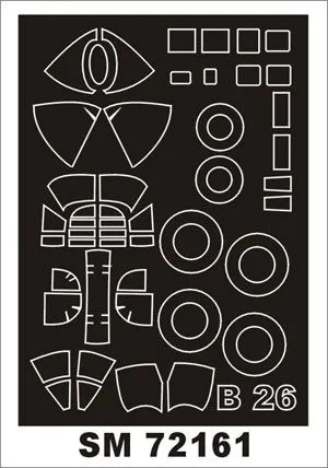 B-26B mask für Valom 1:72