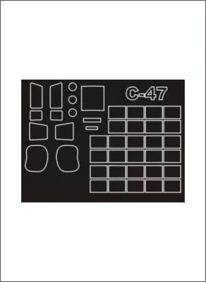 C-47 Skytrain mask for Trumpeter 1:48