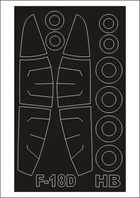 F/A-18D mask for Hobby Boss 1:48