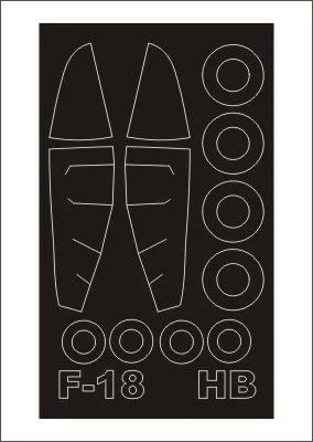 F/A-18A/C mask für Hobby Boss 1:48 F/A-18A/C mask für Hobby Boss 1:48