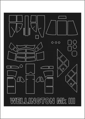 Wellington Mk.III mask for Trumpeter 1:48