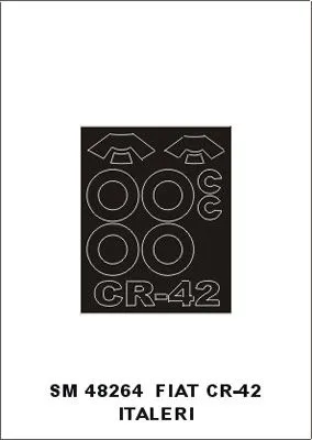 Fiat CR-42 mask für Italeri 1:48