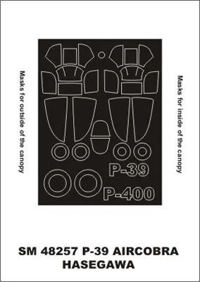 P-39/ P-400 mask für Hasegawa 1:48