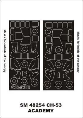 CH-53 mask for Academy 1:48