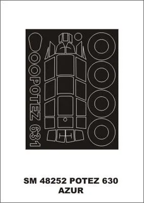 Poter 631 mask for Azur 1:48