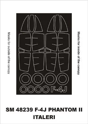 F-4J Phantom II mask für Italeri 1:48