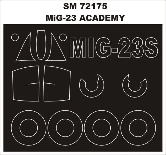 MiG-23 mask for Academy 1:72