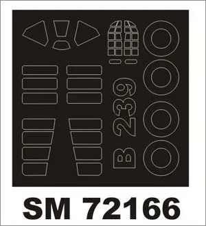 B-239 mini mask für Hasegawa 1:72