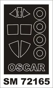 Ki-43 Oscar mask for Hasegawa 1:72