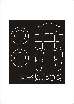 P-40B/C mask für Trumpeter 1:72