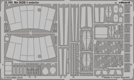 Me 262B-1 exterior for Eduard 1:32