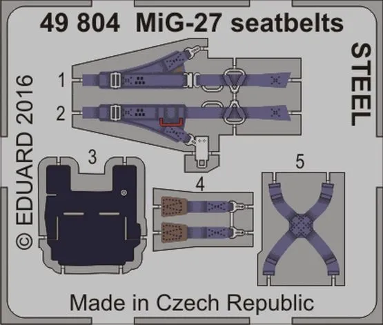 MiG-27 seatbelts - STEEL 1:48