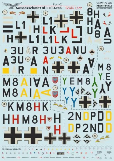 Bf 110 Aces Part.2 1:72