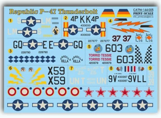 P-47 Thunderbolt 1:144 P-47 Thunderbolt 1:144